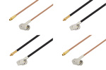 SMA Male Right Angle to MMCX Plug Cable Assemblies