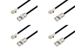 SMB Plug Right Angle to BNC Male Cable Assemblies