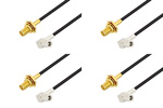 SMB Plug Right Angle to SMA Female Cable Assemblies