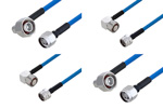 Type N Male to 4.1/9.5 Mini DIN Male Right Angle Cable Assemblies