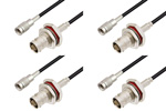 1.0/2.3 Plug to BNC Female Cable Assemblies