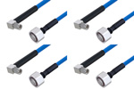 4.1/9.5 Mini DIN Male to SMA Male Right Angle Cable Assemblies