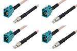 FAKRA Jack to MCX Plug Cable Assemblies