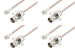 MCX Plug Right Angle to BNC Female Cable Assemblies