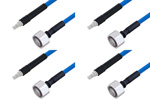 QMA Female to 4.1/9.5 Mini DIN Male Cable Assemblies