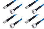QMA Male to 4.1/9.5 Mini DIN Male Cable Assemblies