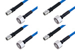 QMA Male to 4.1/9.5 Mini DIN Male Cable Assemblies