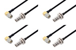 QN Female to SMA Male Right Angle Cable Assemblies