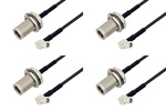SMB Plug Right Angle to Type N Female Cable Assemblies
