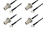 SMB Plug Right Angle to Type N Female Cable Assemblies