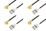 SMP Female Right Angle to BNC Male Cable Assemblies