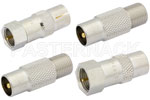Type F 75 Ohm to PAL 75 Ohm Adapters