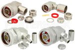 N Male Right Angle Connectors