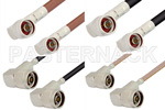 Type N Male Right Angle to Type N Male Right Angle Cable Assemblies