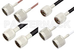 Type N Male 75 Ohm to Type N Male 75 Ohm Cable Assemblies