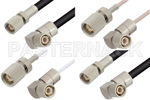 1.6-5.6 Plug 75 Ohm to 1.6-5.6 Plug Right Angle 75 Ohm Cable Assemblies