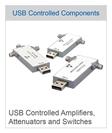 USB Controlled Amplifiers, Attenuators and Switches