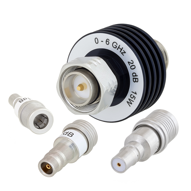 Quick Connect Attenuators with QMA, QN and 4.3-10 Connector from Pasternack