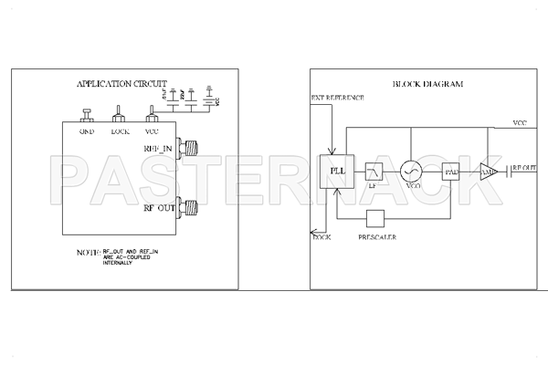 500 MHz Phase Locked Oscillator, 10 MHz External Ref., Phase Noise -110 dBc/Hz, SMA