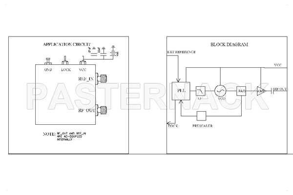 500 MHz Phase Locked Oscillator, 100 MHz External Ref., Phase Noise -110 dBc/Hz, SMA