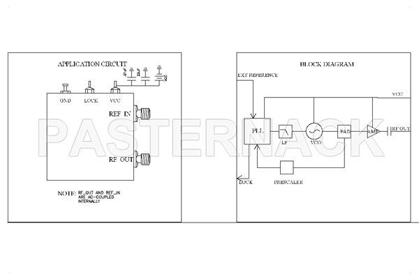Surface Mount (SMT) 2 GHz Phase Locked Oscillator, 10 MHz External Ref., Phase Noise -100 dBc/Hz, 0.9 inch Package
