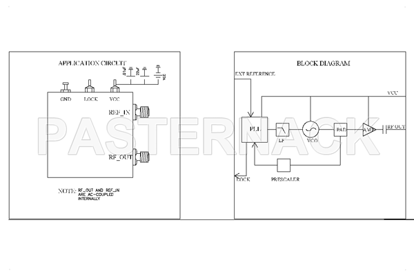 6 GHz Phase Locked Oscillator, 100 MHz External Ref., Phase Noise -90 dBc/Hz, SMA