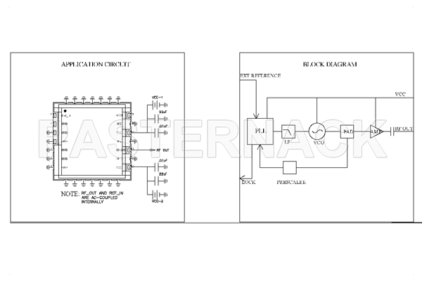 Surface Mount (SMT) 1,000 MHz Phase Locked Oscillator, 10 MHz External Ref., Phase Noise -100 dBc/Hz, 0.9 inch Package