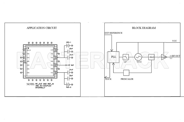 Surface Mount (SMT) 6 GHz Phase Locked Oscillator, 10 MHz External Ref., Phase Noise -90 dBc/Hz, 0.9 inch Package