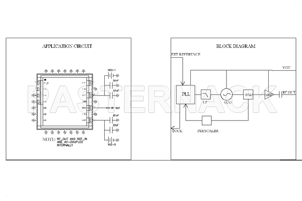 Surface Mount (SMT) 6 GHz Phase Locked Oscillator, 100 MHz External Ref., Phase Noise -90 dBc/Hz, 0.9 inch Package