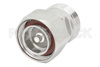 Precision 7/16 DIN Male to 7/16 DIN Female Adapter Low PIM, Low VSWR