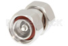 Precision 7/16 DIN Male to 7/16 DIN Male Adapter Low PIM, Low VSWR