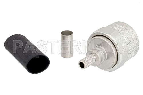 N Male Connector Crimp/Non-Solder Contact Attachment for LMR-200, PE-C200