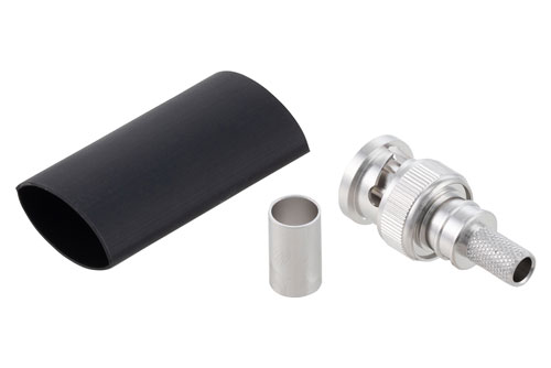 BNC Male Connector Crimp/Non-Solder Contact Attachment for LMR-240, LMR-240-DB, LMR-240-UF, LMR-240-FR, RG8X, PE-C240