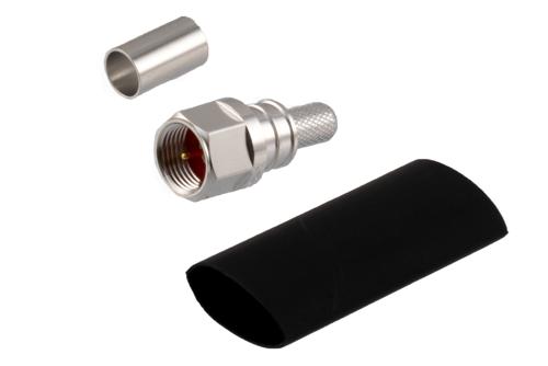 75 Ohm F Male Connector Crimp/Non-Solder Contact Attachment for LMR-240-75, LMR-240-75-DB, LMR-240-75-FR