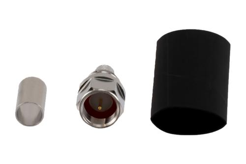 75 Ohm F Male Connector Crimp/Non-Solder Contact Attachment for LMR-240-75, LMR-240-75-DB, LMR-240-75-FR