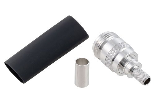 N Female Connector Crimp/Non-Solder Contact Attachment for LMR-240, LMR-240-DB, LMR-240-UF, LMR-240-FR, RG8X, PE-C240