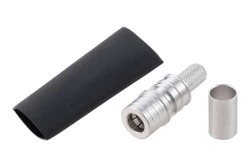 QMA Male QD Connector Crimp/Non-Solder Contact Attachment for LMR-240, LMR-240-DB, LMR-240-UF, LMR-240-FR, RG8X, PE-C240