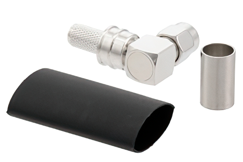 SMA Male Right Angle Connector Crimp/Non-Solder Contact Attachment for LMR-240