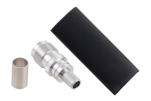 TNC Female Connector Crimp/Non-Solder Contact Attachment for LMR-240, LMR-240-DB, LMR-240-UF, LMR-240-FR, RG8X, PE-C240