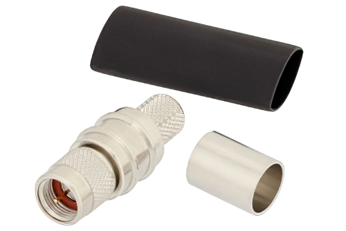 75 Ohm F Male Connector Crimp/Non-Solder Contact Attachment for LMR-400-75