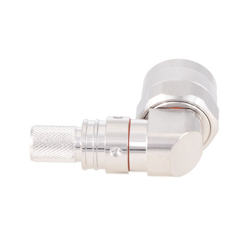 N Male Right Angle Connector Crimp/Non-Solder Contact