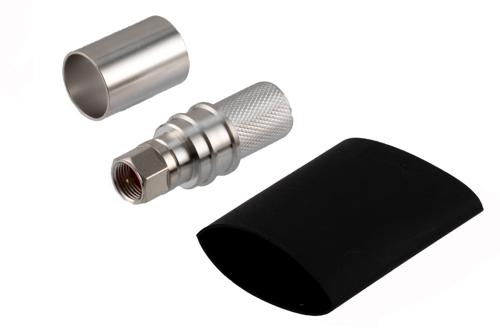 75 Ohm F Male Connector Crimp/Non-Solder Contact Attachment for LMR-600-75, LMR-600-75-DB, LMR-600-75-FR