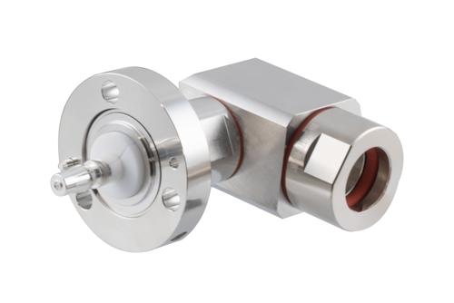 EIA Flange Genderless Right Angle Connector Clamp/Non-Solder Contact Attachment for LMR-900, LMR-900-LLPL