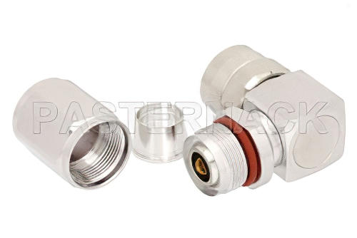 N Male Right Angle Connector Clamp/Non-Solder Contact Attachment for LMR-SW396