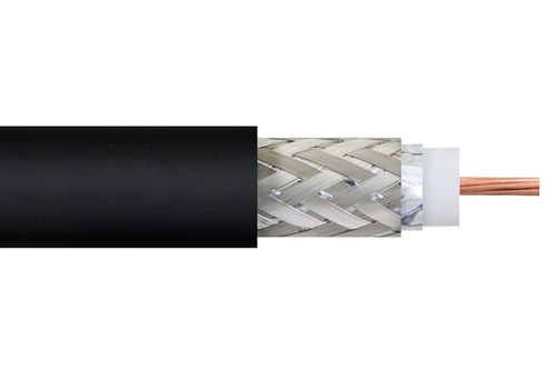 Low Loss Flexible LMR-195-UF Outdoor Rated Coax Cable Double Shielded with Black TPE Jacket Ultra Flex