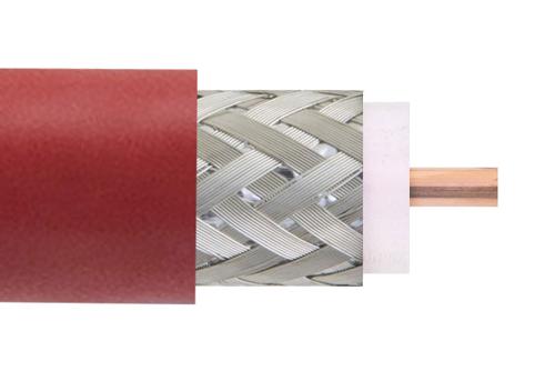 Low Loss Flexible LMR-240-LLPX Rated Coax Cable with Fluoropolymer Jacket