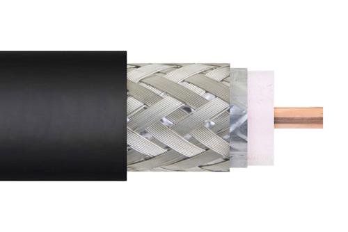 75 Ohm Low Loss Flexible LMR-400-75-DB Rated Coax Cable with PE Jacket