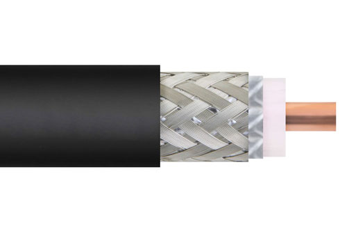 Low Loss Flexible LMR-500 Coax Cable (by foot) Double Shielded with Black PE Jacket