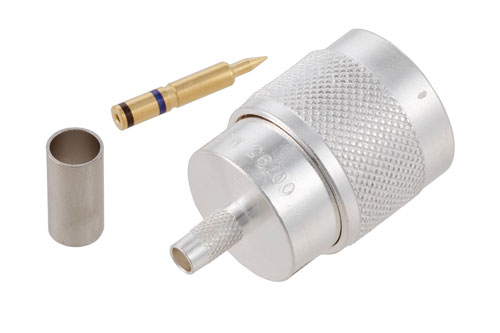 N Male Connector Crimp/Solder Attachment for RG223