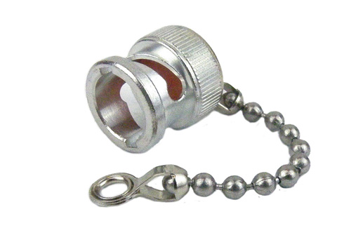 BNC Male Open Circuit Connector Cap With 2.25 Inch Chain